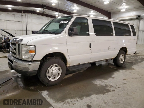 2011 Ford Econoline Passenger XL with VIN 1FBSS3BL8BDB07454, listed as a Copart auction lot 84713284 with 96,635 mi miles and Salvage title. Bid and sale history available at DreamBid. Image 1.