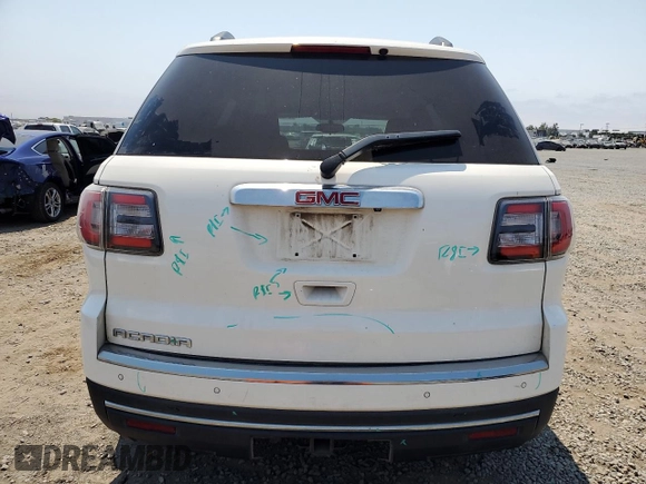 2014 GMC Acadia SLE with VIN 1GKKRNEDXEJ287389, listed as a Copart auction lot 64333645 with 163,572 mi miles and Salvage title. Bid and sale history available at DreamBid. Image 6.
