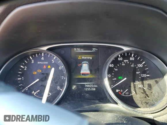 2016 Nissan Rogue S with VIN 5N1AT2MV1GC740366, listed as a Copart auction lot 88137305 with 76,605 mi miles and Salvage Title. Bid and sale history available at DreamBid. Image 9.