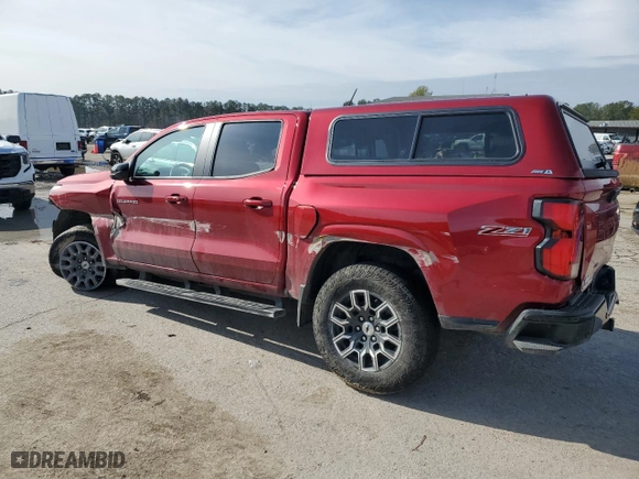 2023 Chevrolet Colorado 4WD Z71 with VIN 1GCPTDEK4P1213092, listed as a Copart auction lot 43125985 with 56,641 mi miles and Salvage Title. Bid and sale history available at carsss.com. Image 2.