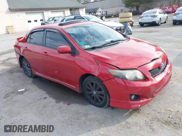 2009 Toyota Corolla with VIN 2T1BU40E89C009936, listed as a IAAI auction lot 41826017 with 217,146 mi miles. Bid and sale history available at carsss.com. Image 1.