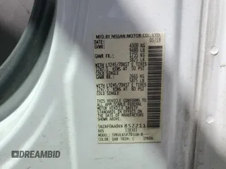 2019 Nissan NV 3500 HD SL с VIN 5BZAF0AA8KN852211, выставлен на аукционе Copart как лот 56052445 с пробегом 118 540 миль миль и Списание • Salvage title. История ставок и продаж доступна на DreamBid. Изображение 14.