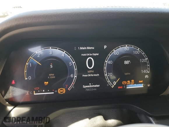 2021 Jeep Grand Cherokee Limited with VIN 1C4RJKBG5M8194882, listed as a Copart auction lot 58395065 with 76,633 mi miles and Salvage title. Bid and sale history available at DreamBid. Image 9.