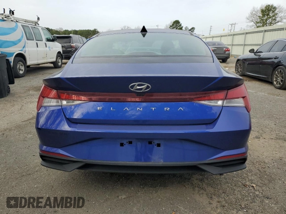 2023 Hyundai Elantra SEL with VIN KMHLS4AG9PU555411, listed as a Copart auction lot 47867865 with 23,460 mi miles and Salvage Title. Bid and sale history available at DreamBid. Image 6.