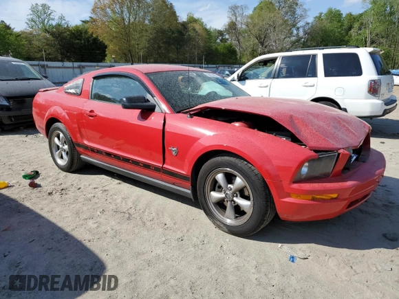 2009 Ford Mustang with VIN 1ZVHT80N895127354, listed as a Copart auction lot 53673695 with 131,935 mi miles and Salvage title. Bid and sale history available at DreamBid. Image 4.