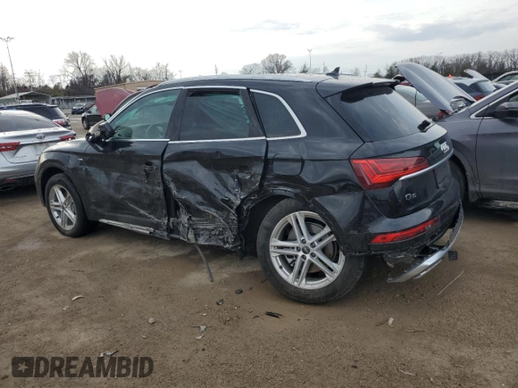 2024 Audi Q5 S line Premium Plus with VIN WA1E2AFY3R2129672, listed as a Copart auction lot 47786635 with Not provided miles and Salvage title. Bid and sale history available at DreamBid. Image 2.