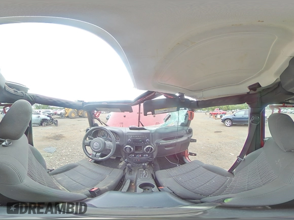 2012 Jeep Wrangler Unlimited Sport with VIN 1C4BJWDG6CL234419, listed as a Copart auction lot 62284825 with 66,649 mi miles and Salvage title. Bid and sale history available at DreamBid. Image 14.