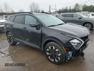 2023 Kia Sportage X-Line with VIN 5XYK6CAF8PG008654, listed as a Copart auction lot 50010925 with 29,137 mi miles and Salvage Title. Bid and sale history available at carsss.com. Image 4.