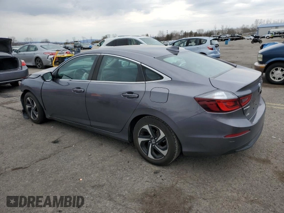 2021 Honda Insight EX with VIN 19XZE4F5XME010454, listed as a Copart auction lot 50452055 with 73,506 mi miles and Salvage Title. Bid and sale history available at carsss.com. Image 2.