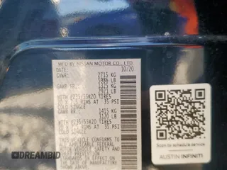 2020 Infiniti QX60 Luxe with VIN 5N1DL0MN2LC545517, listed as a Copart auction lot 65957365 with 93,656 mi miles and Salvage title. Bid and sale history available at DreamBid. Image 13.
