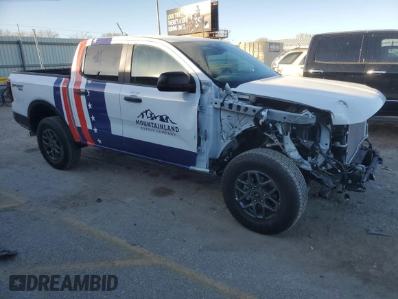 2024 Ford Ranger XLT with VIN 1FTER4HH9RLE44406, listed as a Copart auction lot 86094294 with 4,590 mi miles and Clean Title. Bid and sale history available at carsss.com. Image 4.
