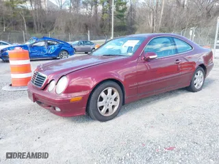2001 Mercedes-Benz CLK-Class with VIN WDBLJ65G41F161967, listed as a IAAI auction lot 41890519 with 71,205 mi miles. Bid and sale history available at carsss.com. Image 2.