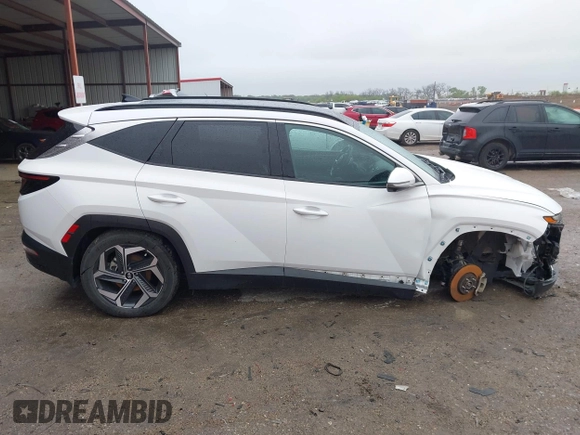 2023 Hyundai Tucson Limited with VIN 5NMJE3AEXPH236828, listed as a IAAI auction lot 41963894 with 66,065 mi miles and . Bid and sale history available at DreamBid. Image 13.