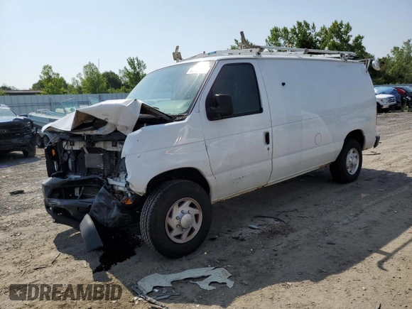 2011 Ford Econoline Cargo Commercial with VIN 1FTNE2EL0BDB35092, listed as a Copart auction lot 60237545 with 124,860 mi miles and Clean title. Bid and sale history available at DreamBid. Image 1.