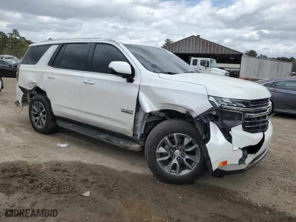 2022 Chevrolet Tahoe LT with VIN 1GNSCNKDXNR200696, listed as a Copart auction lot 49776255 with 0 mi miles and Salvage Title. Bid and sale history available at carsss.com. Image 4.