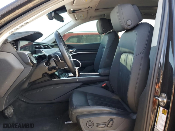 2021 Audi e-tron Premium with VIN WA1AAAGE2MB023969, listed as a Copart auction lot 66912434 with 30,552 mi miles and Salvage Title. Bid and sale history available at carsss.com. Image 7.