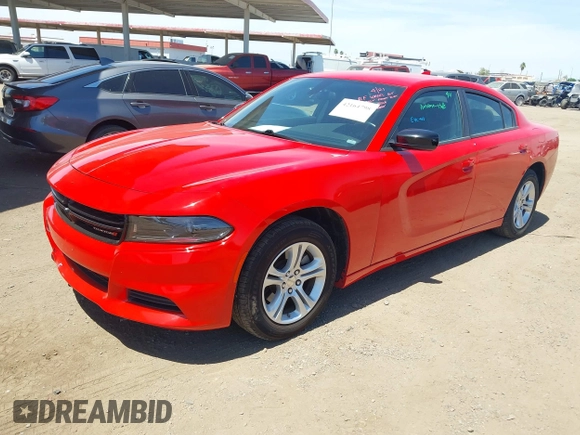 2023 Dodge Charger SXT with VIN 2C3CDXBG6PH531430, listed as a IAAI auction lot 42164798 with 49,543 mi miles. Bid and sale history available at carsss.com. Image 17.