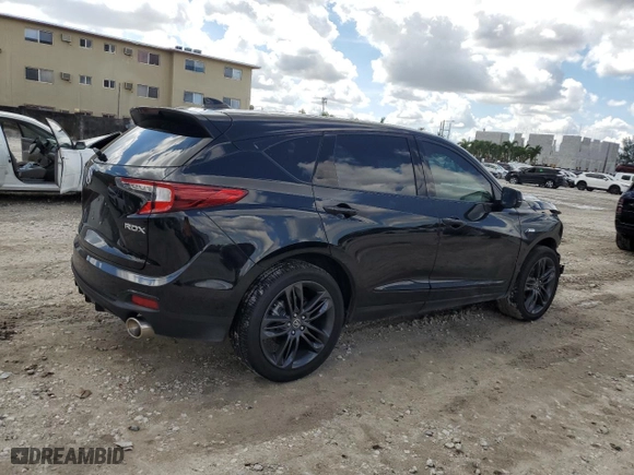 2023 Acura RDX w/A-Spec Package with VIN 5J8TC1H66PL001277, listed as a Copart auction lot 72824474 with 14,186 mi miles and Salvage Title. Bid and sale history available at carsss.com. Image 3.