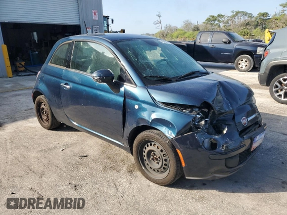 2013 FIAT 500 Pop with VIN 3C3CFFAR8DT742803, listed as a Copart auction lot 43484505 with 105,765 mi miles and Non Repairable. Bid and sale history available at carsss.com. Image 4.