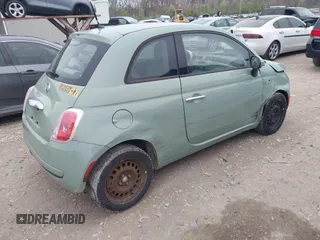 2013 FIAT 500 Pop with VIN 3C3CFFAR4DT749733, listed as a IAAI auction lot 42012326 with 110,712 mi miles. Bid and sale history available at carsss.com. Image 4.