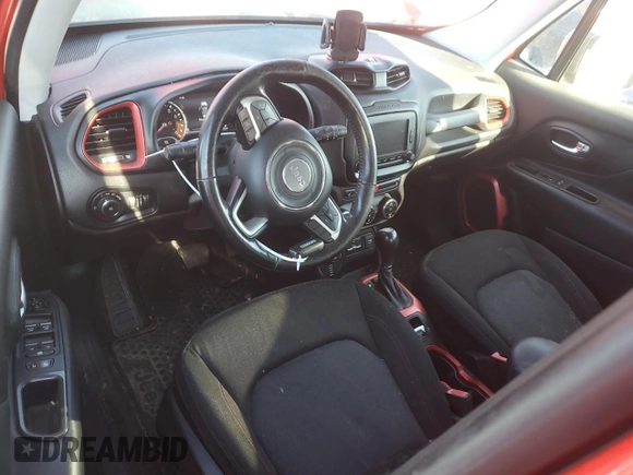 2017 Jeep Renegade Trailhawk with VIN ZACCJBCB1HPG54076, listed as a Copart auction lot 41420795 with 131,371 mi miles and Salvage title. Bid and sale history available at DreamBid. Image 8.