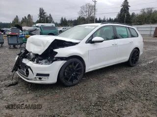 2017 Volkswagen Golf SportWagen S with VIN 3VW017AU8HM518581, listed as a Copart auction lot 43422265 with 82,307 mi miles and Salvage Title. Bid and sale history available at carsss.com. Image 1.