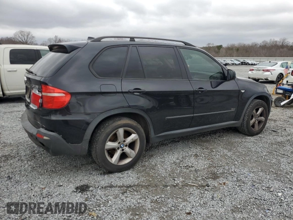 2007 BMW X5 3.0si with VIN 4USFE43547LY77328, listed as a Copart auction lot 44208155 with 107,481 mi miles and Salvage Title. Bid and sale history available at carsss.com. Image 3.