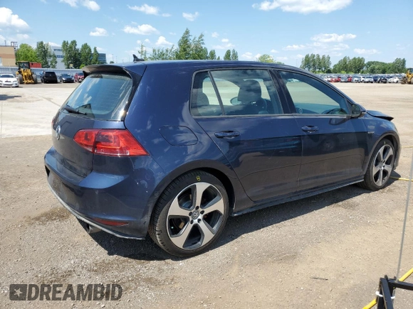 2017 Volkswagen Golf GTI S with VIN 3VW4T7AU9HM052039, listed as a Copart auction lot 60202614 with 103,626 mi miles and Salvage Title. Bid and sale history available at carsss.com. Image 3.