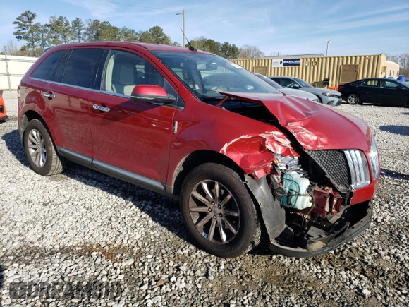 2012 Lincoln MKX with VIN 2LMDJ6JK3CBL05299, listed as a Copart auction lot 49657815 with 107,146 mi miles and Salvage Title. Bid and sale history available at carsss.com. Image 4.