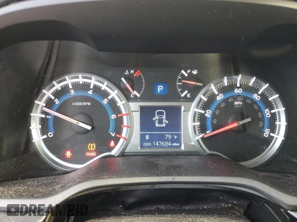 2014 Toyota 4Runner SR5 with VIN JTEZU5JR6E5069089, listed as a Copart auction lot 56234695 with 147,684 mi miles and Salvage title. Bid and sale history available at DreamBid. Image 9.