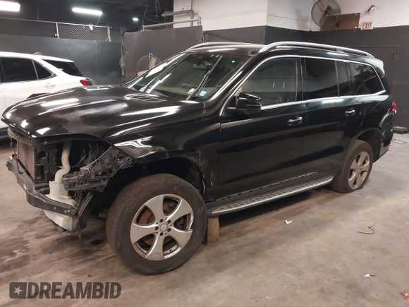 2017 Mercedes-Benz GLS 450 z VIN 4JGDF6EE1HA846825, wystawiony jako IAAI lot #41482461 z przebiegiem 64 135 mil mil oraz . Historia ofert i sprzedaży dostępna na DreamBid. Obrazek 2.