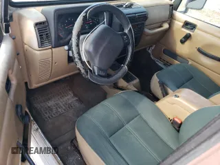 2001 Jeep Wrangler Sahara with VIN 1J4FA59SX1P338887, listed as a Copart auction lot 72835514 with 0 mi miles and Salvage Title. Bid and sale history available at carsss.com. Image 8.