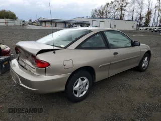 2002 Chevrolet Cavalier with VIN 1G1JC124027303493, listed as a Copart auction lot 75438084 with 134,396 mi miles and Salvage Title. Bid and sale history available at carsss.com. Image 3.