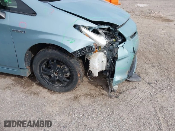 2013 Toyota Prius One with VIN JTDKN3DU5D5654753, listed as a IAAI auction lot 41787934 with 93,470 mi miles. Bid and sale history available at carsss.com. Image 1.