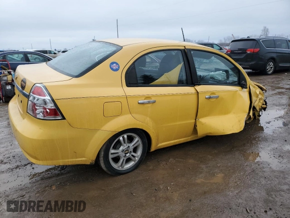 2009 Chevrolet Aveo 2LT with VIN KL1TG56E09B381995, listed as a Copart auction lot 43144895 with 129,607 mi miles and Clean title. Bid and sale history available at DreamBid. Image 3.