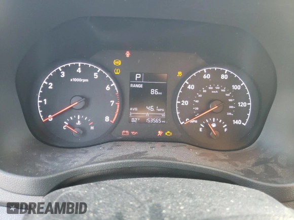 2019 Hyundai Accent SE with VIN 3KPC24A39KE073983, listed as a Copart auction lot 73158783 with 153,565 mi miles. Bid and sale history available at carsss.com. Image 9.
