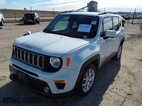 2020 Jeep Renegade Altitude z VIN ZACNJABB8LPL91658, wystawiony jako IAAI lot #41534304 z przebiegiem 76 135 mil mil oraz . Historia ofert i sprzedaży dostępna na DreamBid. Obrazek 2.