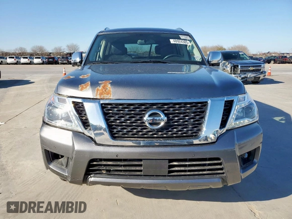 2020 Nissan Armada SL with VIN JN8AY2ND8L9109685, listed as a Copart auction lot 48924385 with 77,086 mi miles and Clean Title. Bid and sale history available at carsss.com. Image 5.