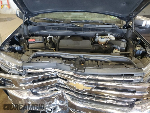 2021 Chevrolet Silverado 1500 LTZ with VIN 1GCUYGED1MZ220280, listed as a Copart auction lot 55361055 with 33,805 mi miles and Salvage Title. Bid and sale history available at DreamBid. Image 11.