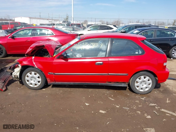 1999 Honda Civic DX with VIN 2HGEJ6448XH111826, listed as a IAAI auction lot 41714934 with 145,168 mi miles. Bid and sale history available at carsss.com. Image 15.