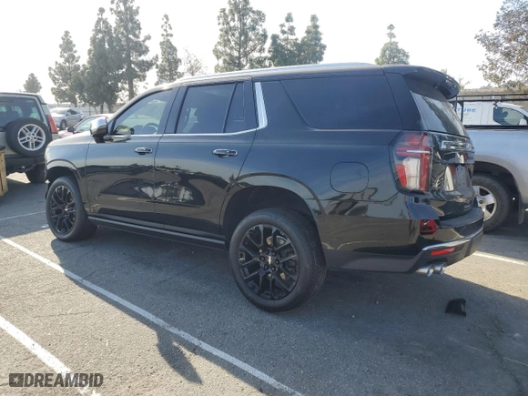 2023 Chevrolet Tahoe Premier with VIN 1GNSKSKL8PR385892, listed as a Copart auction lot 86148444 with 12,865 mi miles and Salvage Title. Bid and sale history available at carsss.com. Image 2.