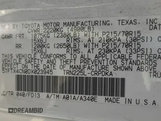 2013 Toyota Tacoma with VIN 5TFTX4CN0DX023945, listed as a IAAI auction lot 42848918 with 322,066 mi miles and . Bid and sale history available at DreamBid. Image 58.