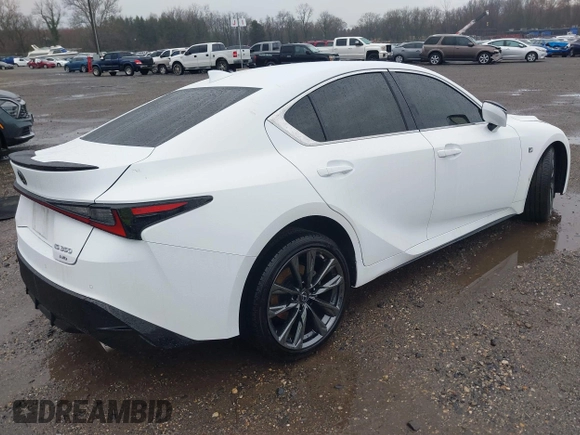 2022 Lexus IS 350 F Sport with VIN JTHGZ1E23N5024970, listed as a IAAI auction lot 41784335 with 17,914 mi miles and . Bid and sale history available at DreamBid. Image 4.