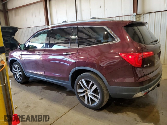 2017 Honda Pilot Touring with VIN 5FNYF6H97HB077601, listed as a Copart auction lot 53672935 with 73,484 mi miles and Salvage Title. Bid and sale history available at carsss.com. Image 2.