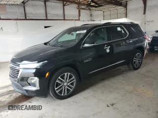 2022 Chevrolet Traverse High Country z VIN 1GNEVNKW4NJ174376, wystawiony jako Copart lot #59945655 z przebiegiem 14 243 mil mil oraz Szkoda całkowita • Salvage title. Historia ofert i sprzedaży dostępna na DreamBid. Obrazek 1.