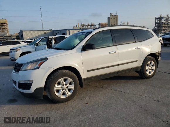 2017 Chevrolet Traverse LS with VIN 1GNKRFKD1HJ183777, listed as a Copart auction lot 54166265 with 205,567 mi miles and Salvage Title. Bid and sale history available at carsss.com. Image 1.