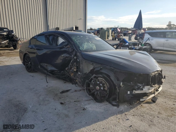 2019 BMW 7 Series 740i xDrive with VIN WBA7E4C52KGV70457, listed as a Copart auction lot 88658305 with 0 mi miles and Non Repairable. Bid and sale history available at carsss.com. Image 4.