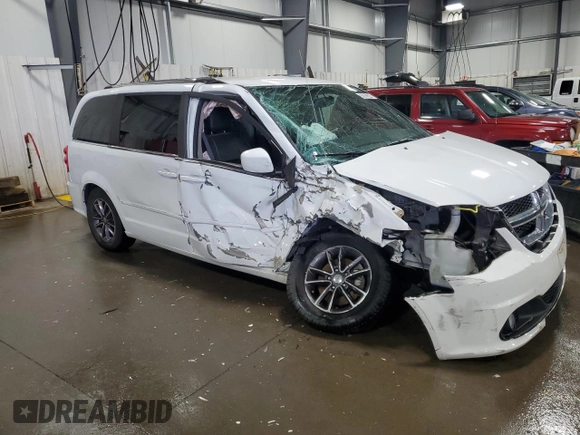 2017 Dodge Grand Caravan SXT with VIN 2C4RDGCG8HR746579, listed as a Copart auction lot 53310525 with 42,202 mi miles and Salvage Title. Bid and sale history available at DreamBid. Image 4.
