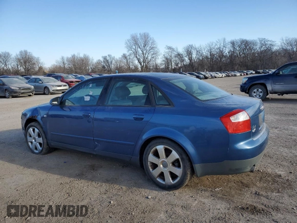 2003 Audi A4 1.8T with VIN WAULC68E13A156261, listed as a Copart auction lot 74357434 with 135,386 mi miles and Non Repairable. Bid and sale history available at carsss.com. Image 2.