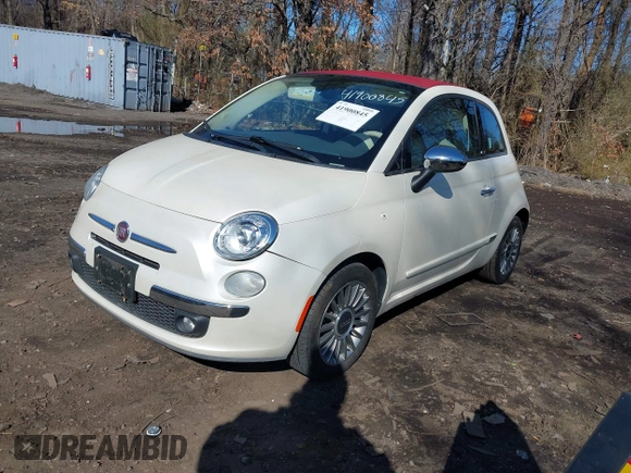 2013 FIAT 500 Lounge with VIN 3C3CFFER3DT612213, listed as a IAAI auction lot 41900845 with 67,245 mi miles and . Bid and sale history available at DreamBid. Image 2.